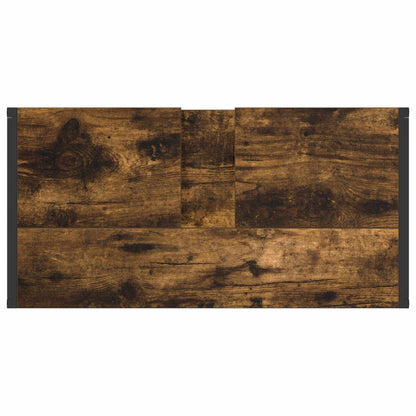 Badezimmermöbel-Set 4 Stk. Räuchereiche Holzwerkstoff