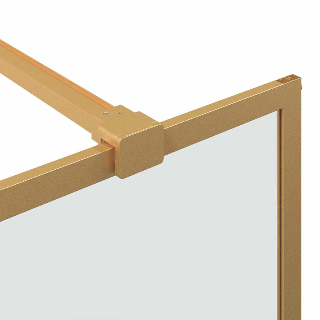 Walk-in Duschwand Gold 90 x 195 cm Gehärtetes Glas