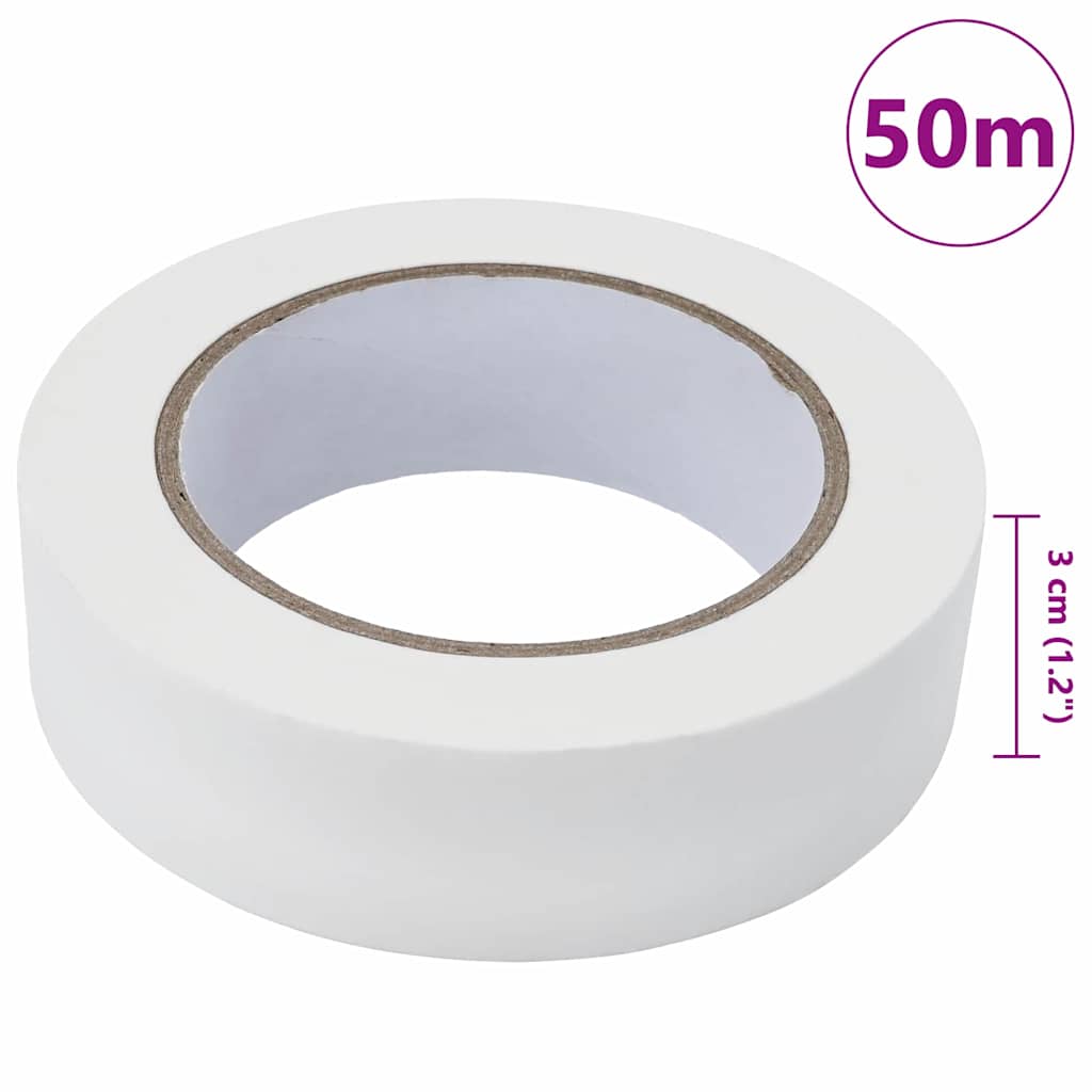 Malerklebebänder 12 Stk. Weiß 30 mm x 50 m Papier