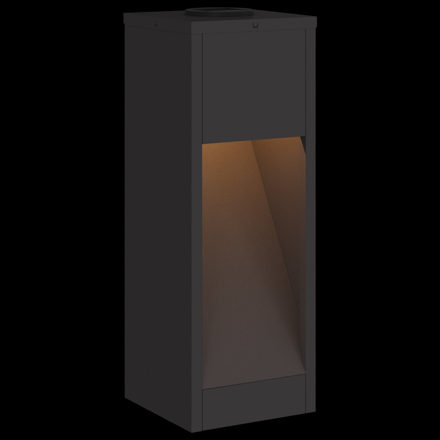 Solar LED Wegeleuchte 2 stk. Warmes Weiß 18 x 18 x 50 cm