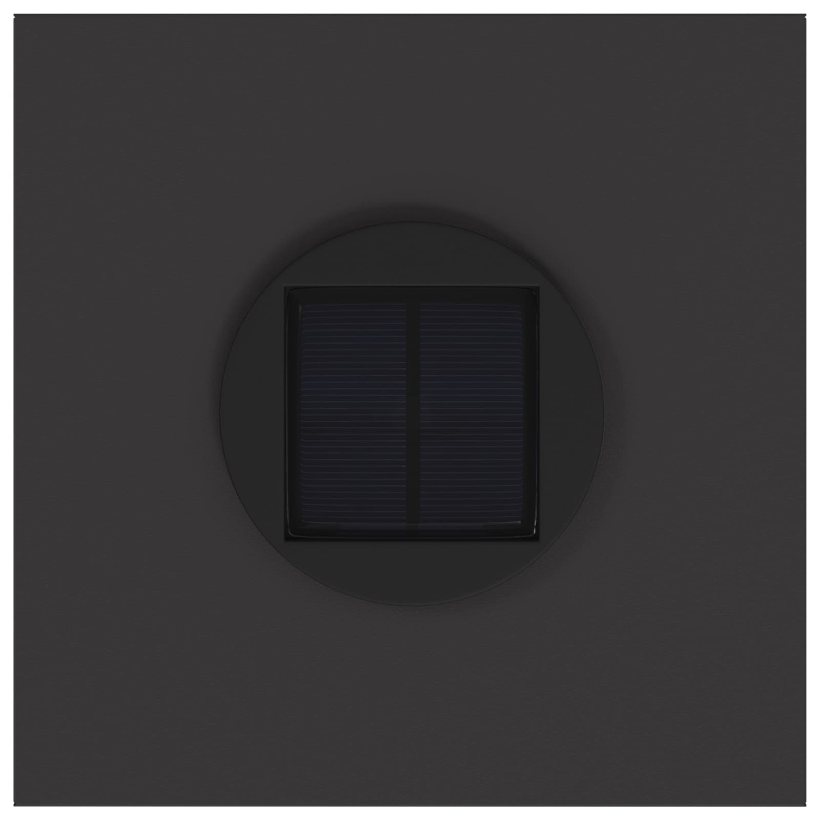 Solar LED Wegeleuchte 2 stk. Warmes Weiß 18 x 18 x 50 cm
