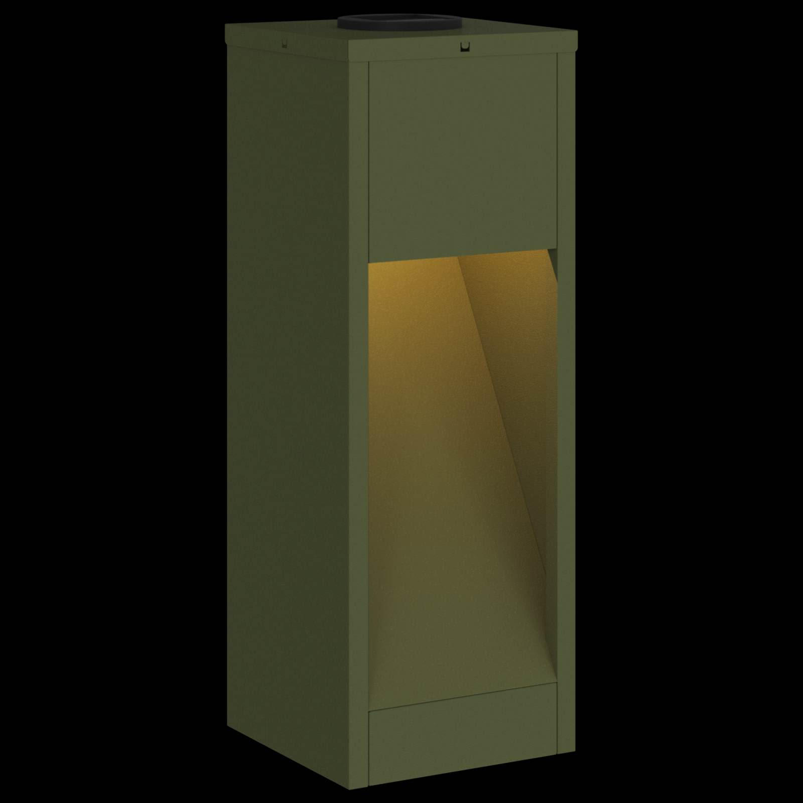 Solar LED Wegeleuchte 2 stk. Warmes Weiß 18 x 18 x 50 cm