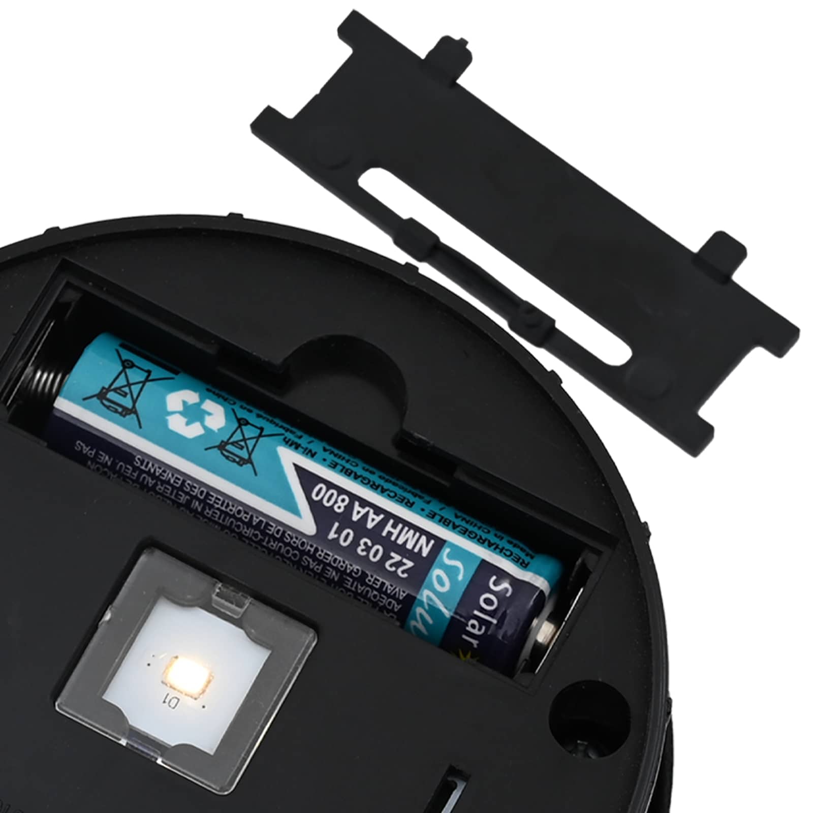 Solar LED Wegeleuchte 2 stk. Warmes Weiß 18 x 18 x 80 cm