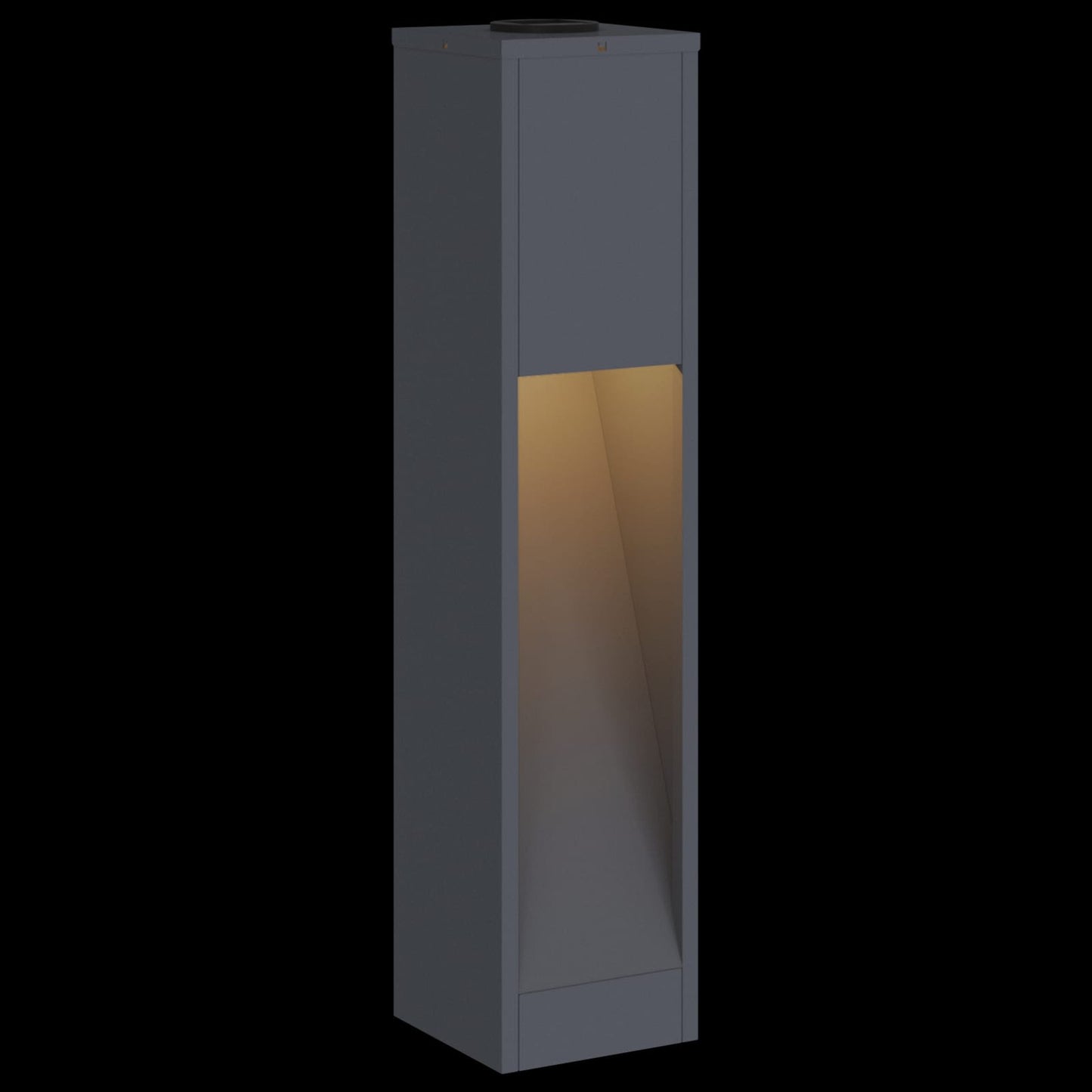 Solar LED Wegeleuchte 2 stk. Warmes Weiß 18 x 18 x 80 cm