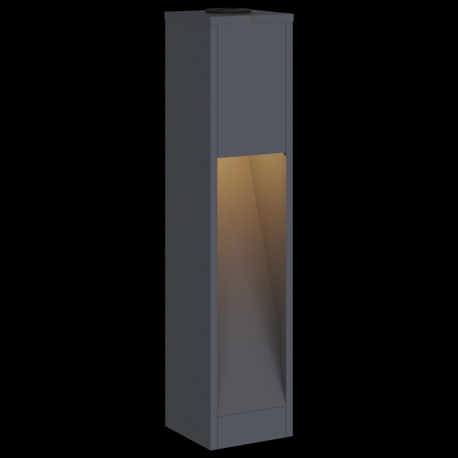 Solar LED Wegeleuchte 2 stk. Warmes Weiß 18 x 18 x 80 cm
