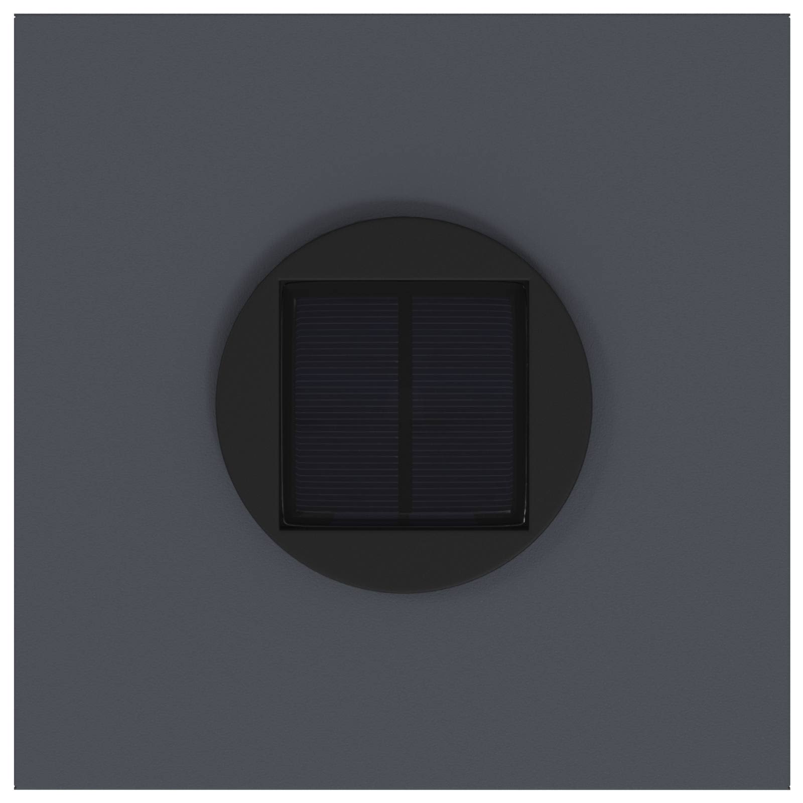 Solar LED Wegeleuchte 2 stk. Warmes Weiß 18 x 18 x 80 cm