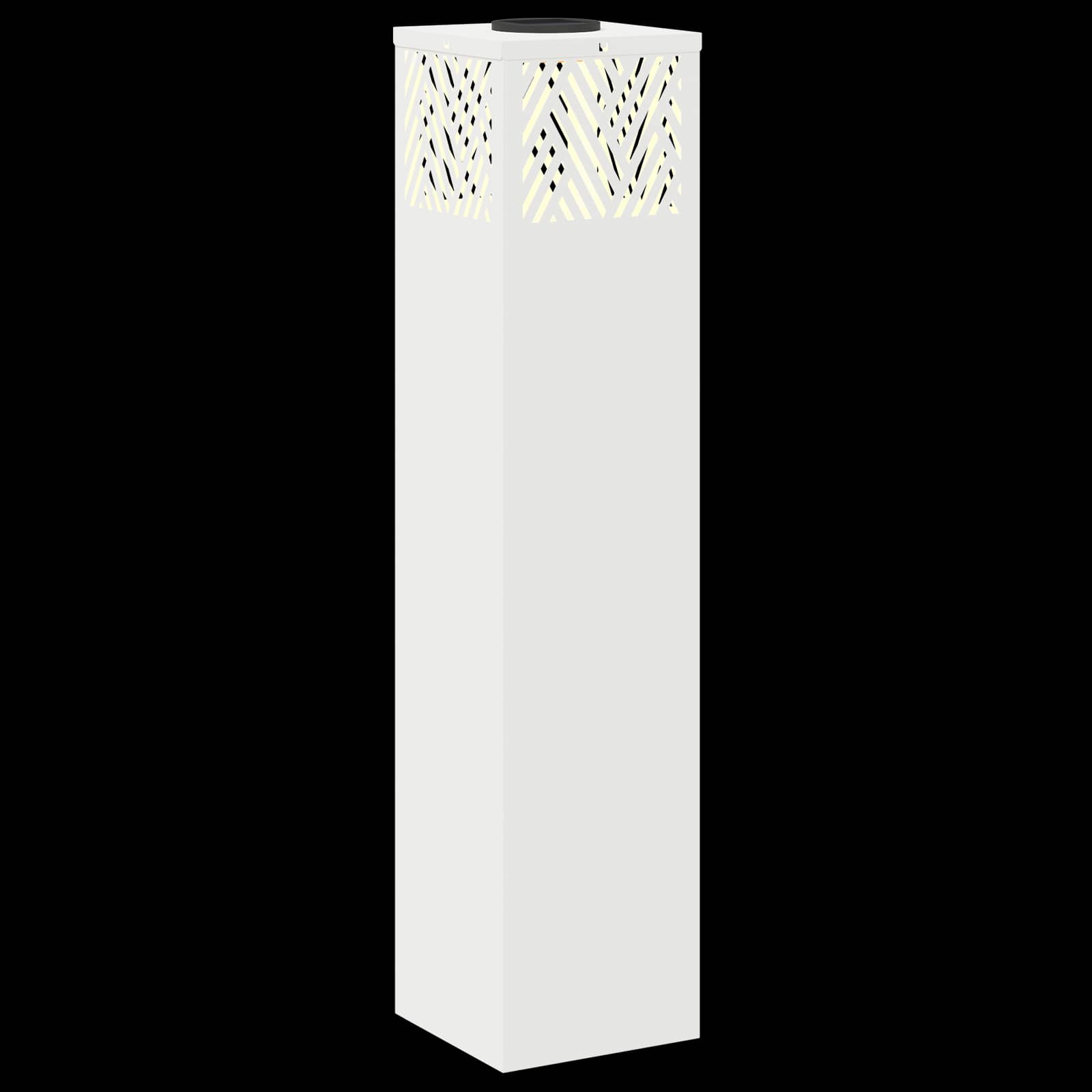 Solar LED Weg Licht 2 stk. Warmes Weiß 18 x 18 x 80 cm
