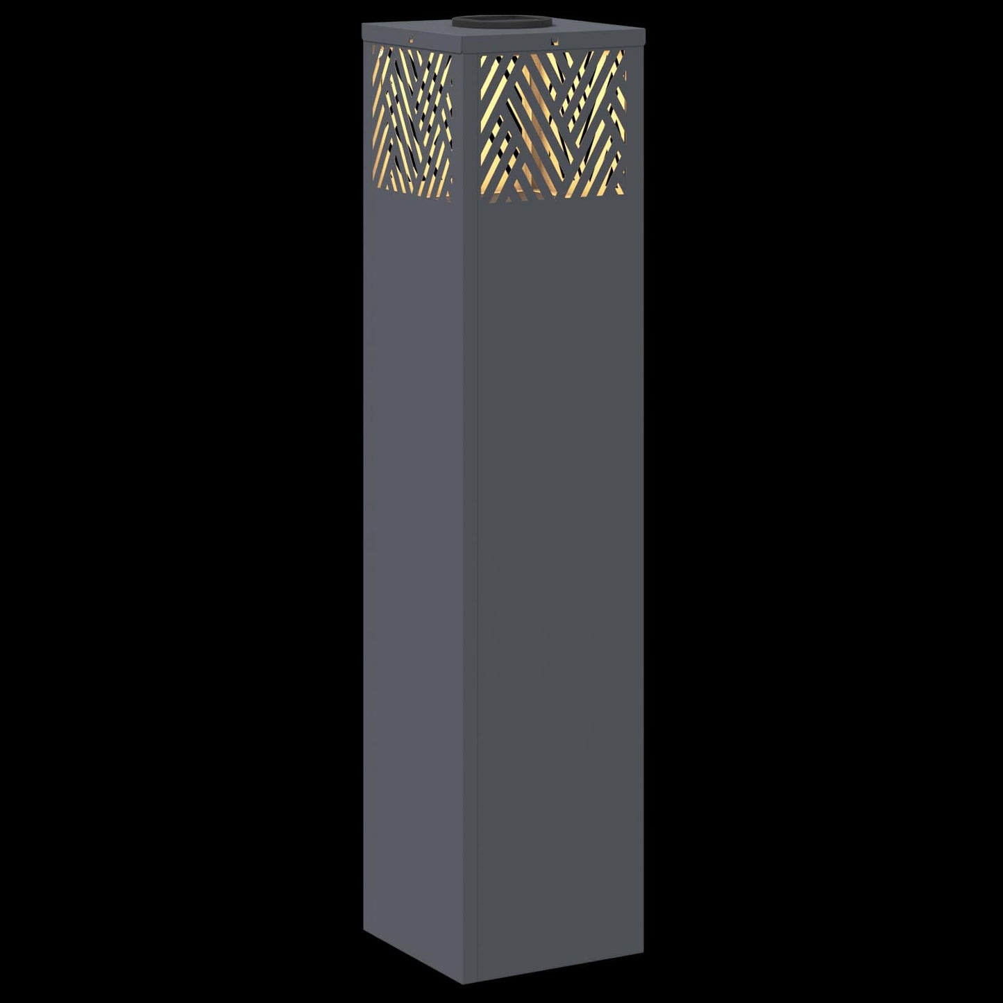 Solar LED Weg Licht 2 stk. Warmes Weiß 18 x 18 x 80 cm