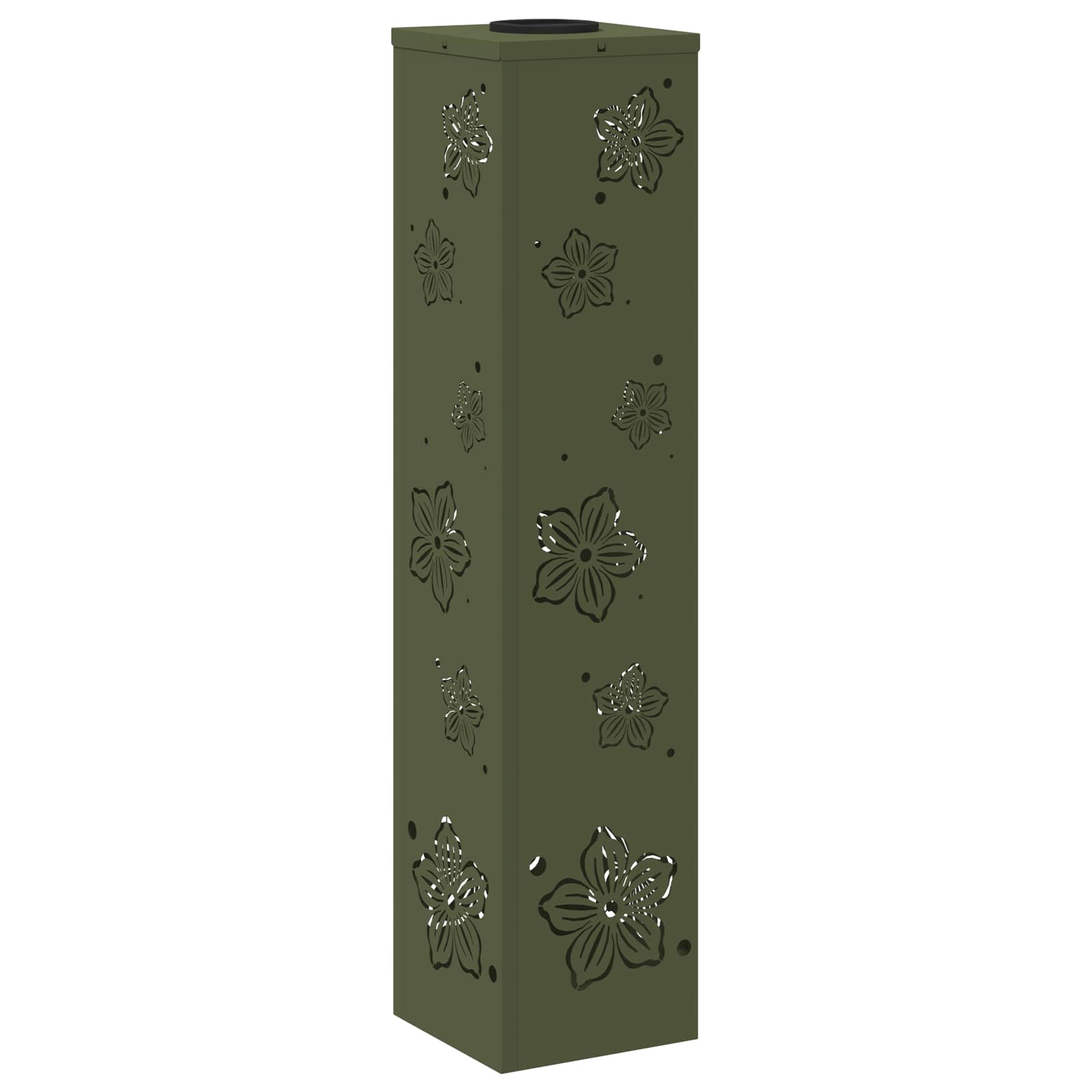 Solar LED Weg Licht 2 stk. Warmes Weiß 18 x 18 x 80 cm