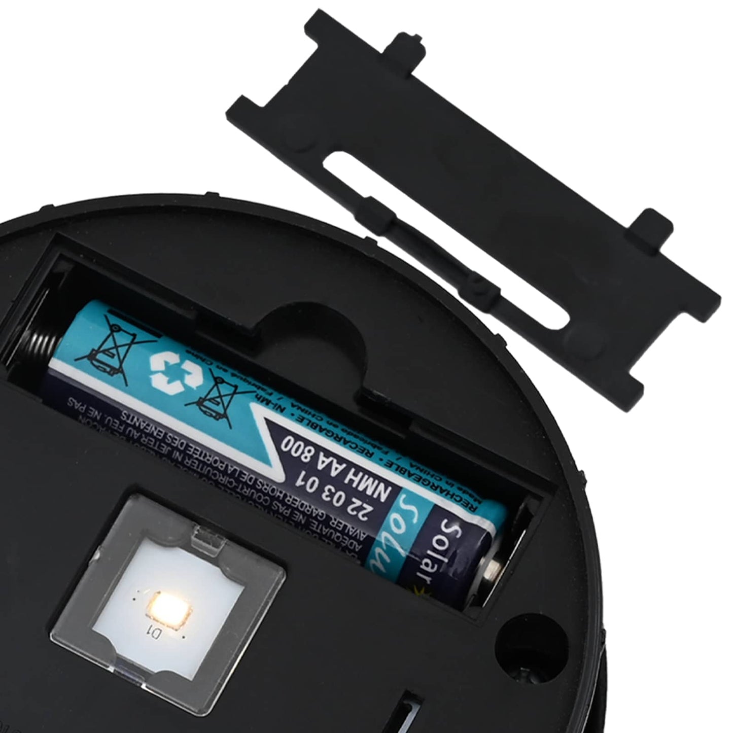 Solar LED Weg Licht 2 stk. Warmes Weiß 18 x 18 x 50 cm