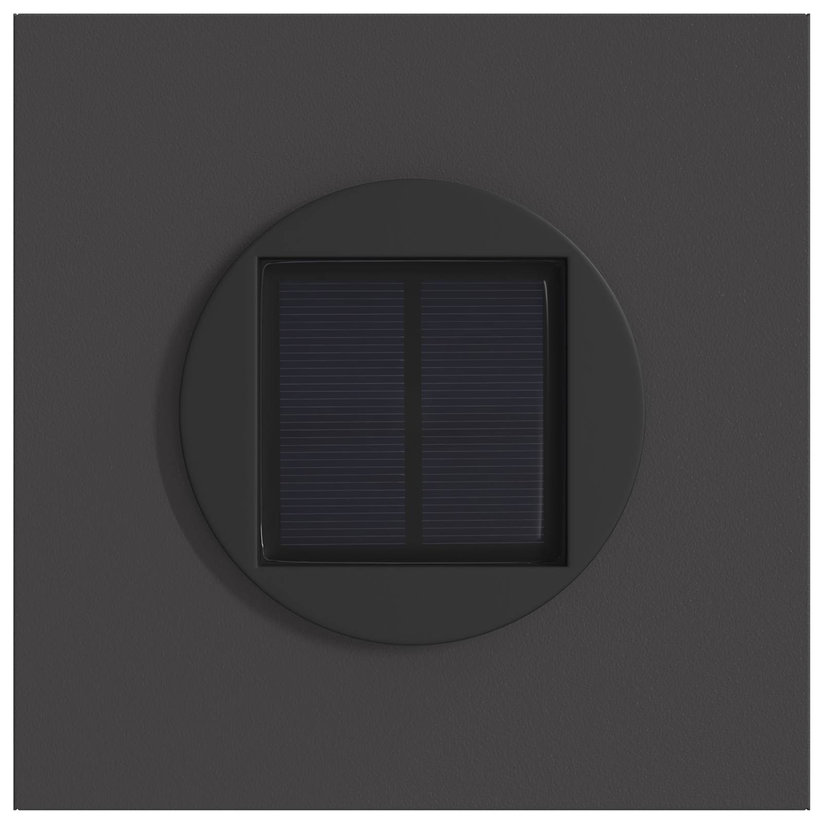 Solar LED Weg Licht 2 stk. Warmes Weiß 18 x 18 x 80 cm