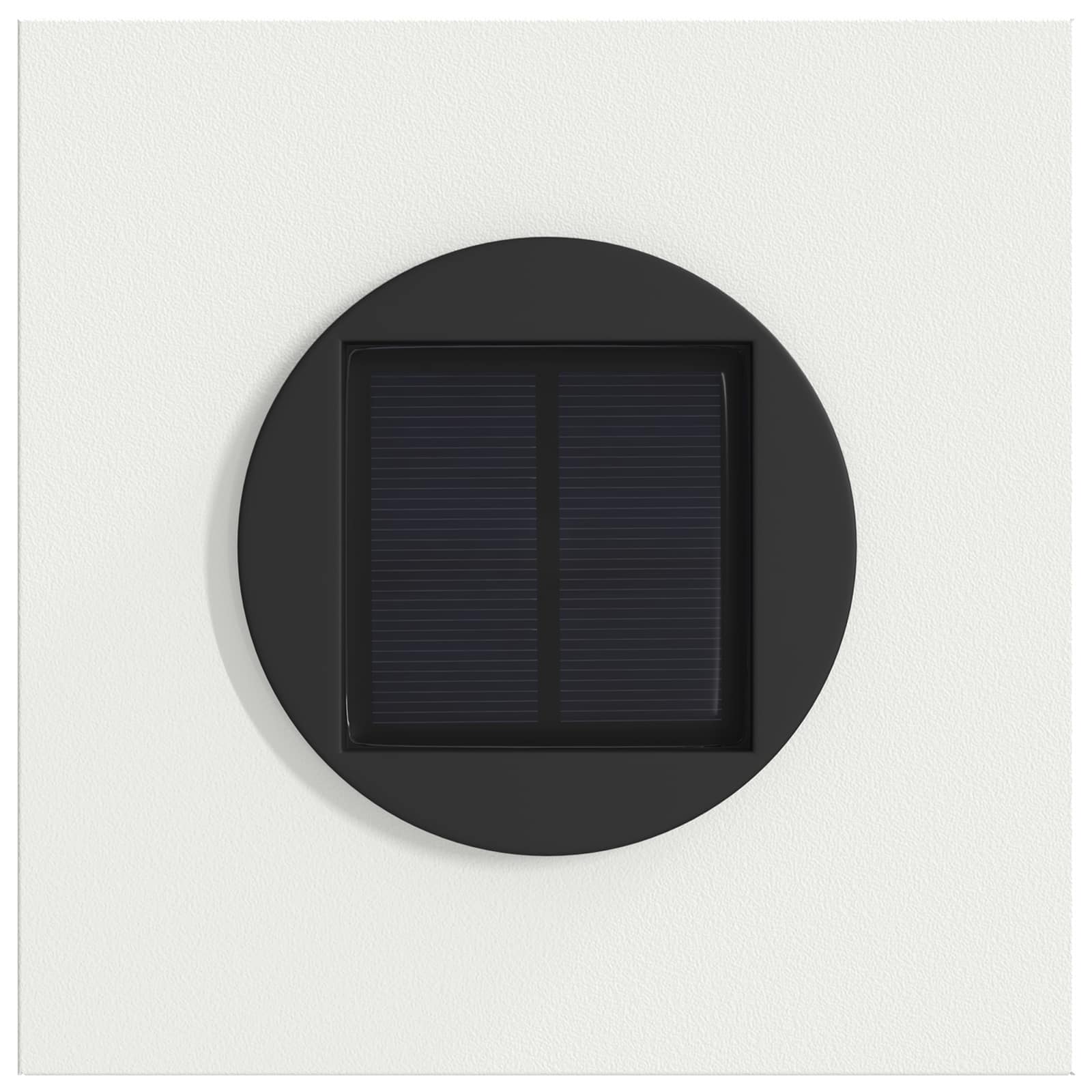 Solar LED Weg Licht 2 stk. Warmes Weiß 18 x 18 x 80 cm