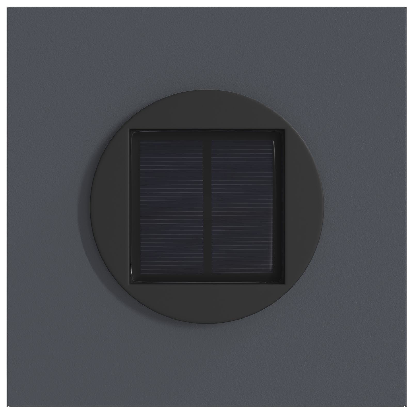 Solar LED Weg Licht 2 stk. Warmes Weiß 18 x 18 x 80 cm