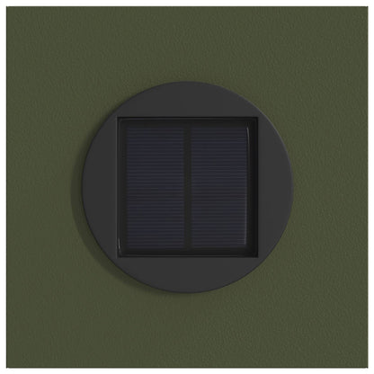 Solar LED Weg Licht 2 stk. Warmes Weiß 18 x 18 x 80 cm