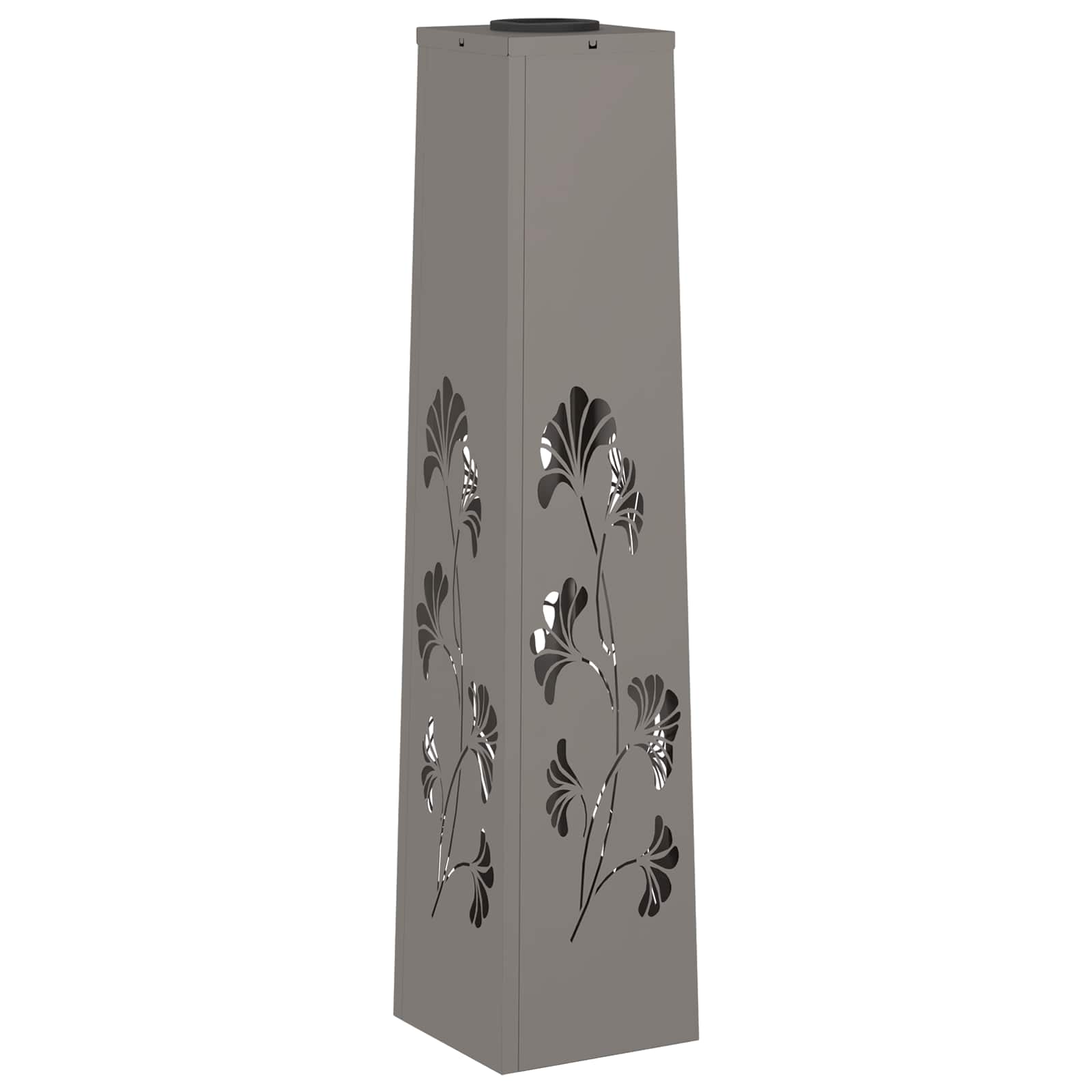 Solar LED Weg Licht 2 stk. Warmes Weiß 18 x 18 x 80 cm