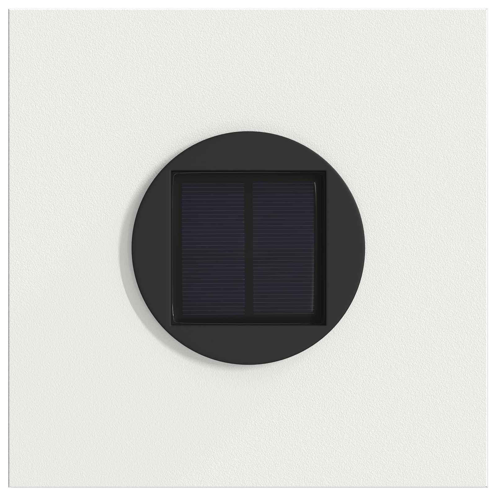 Solar LED Weg Licht 2 stk. Warmes Weiß 18 x 18 x 50 cm