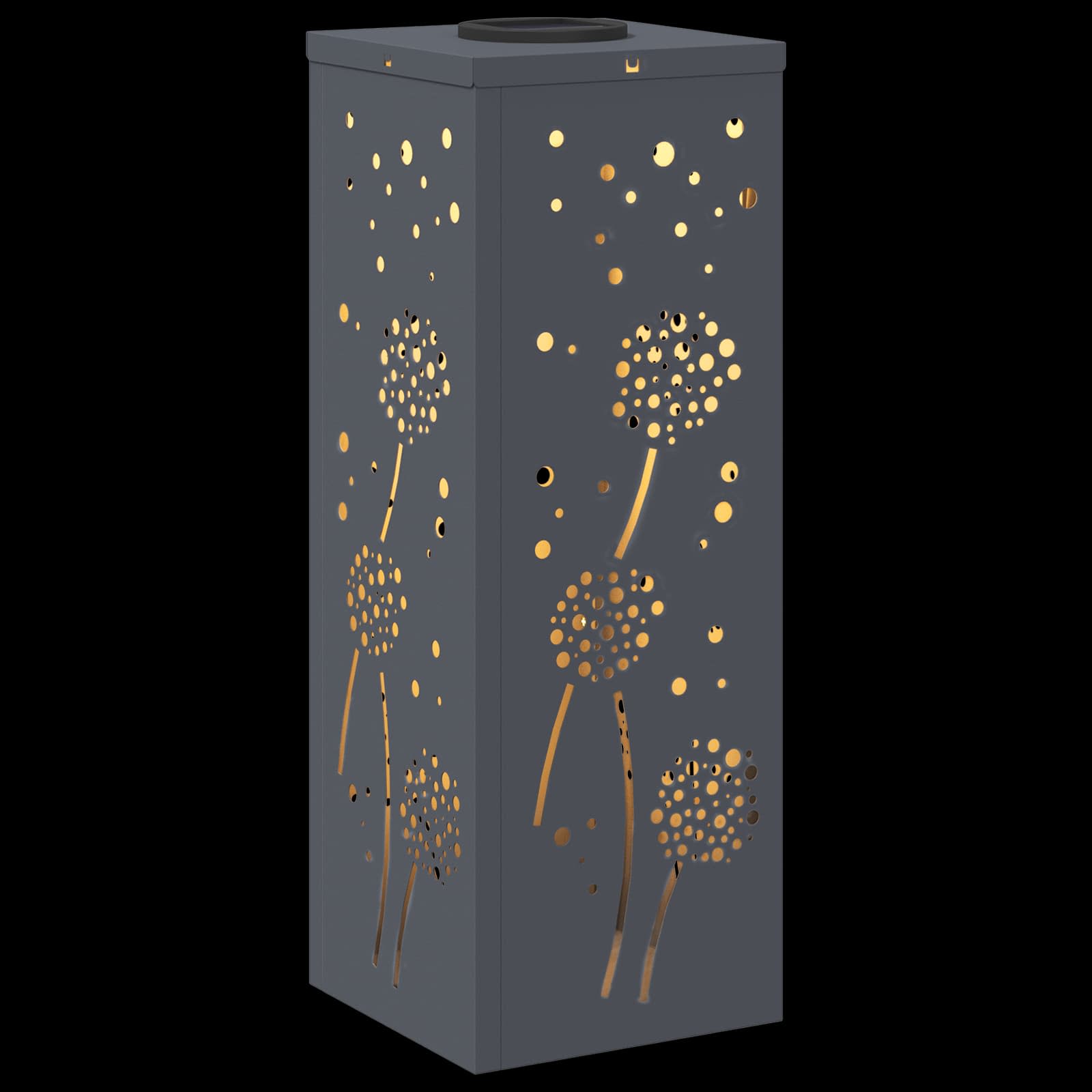 Solar LED Weg Licht 2 stk. Warmes Weiß 18 x 18 x 50 cm