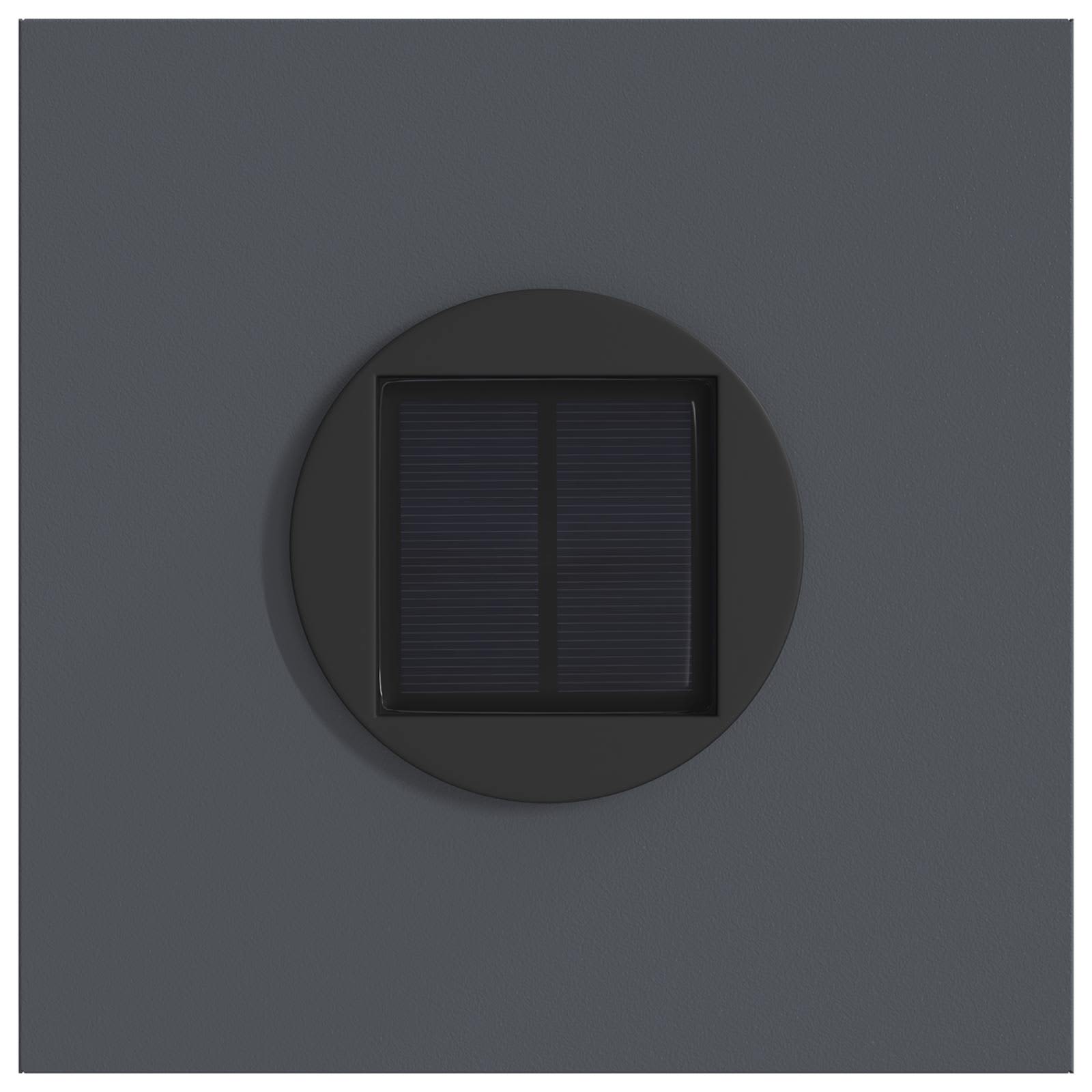 Solar LED Weg Licht 2 stk. Warmes Weiß 18 x 18 x 50 cm