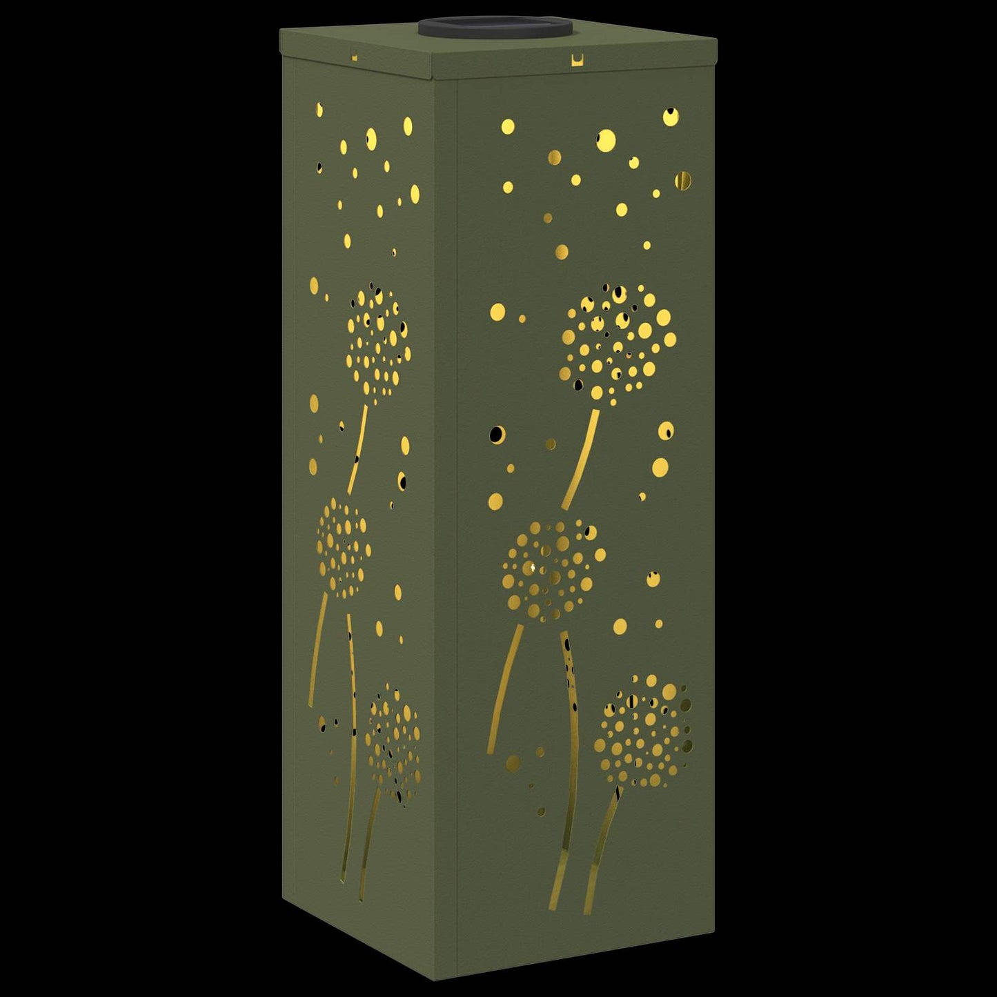 Solar LED Weg Licht 2 stk. Warmes Weiß 18 x 18 x 50 cm