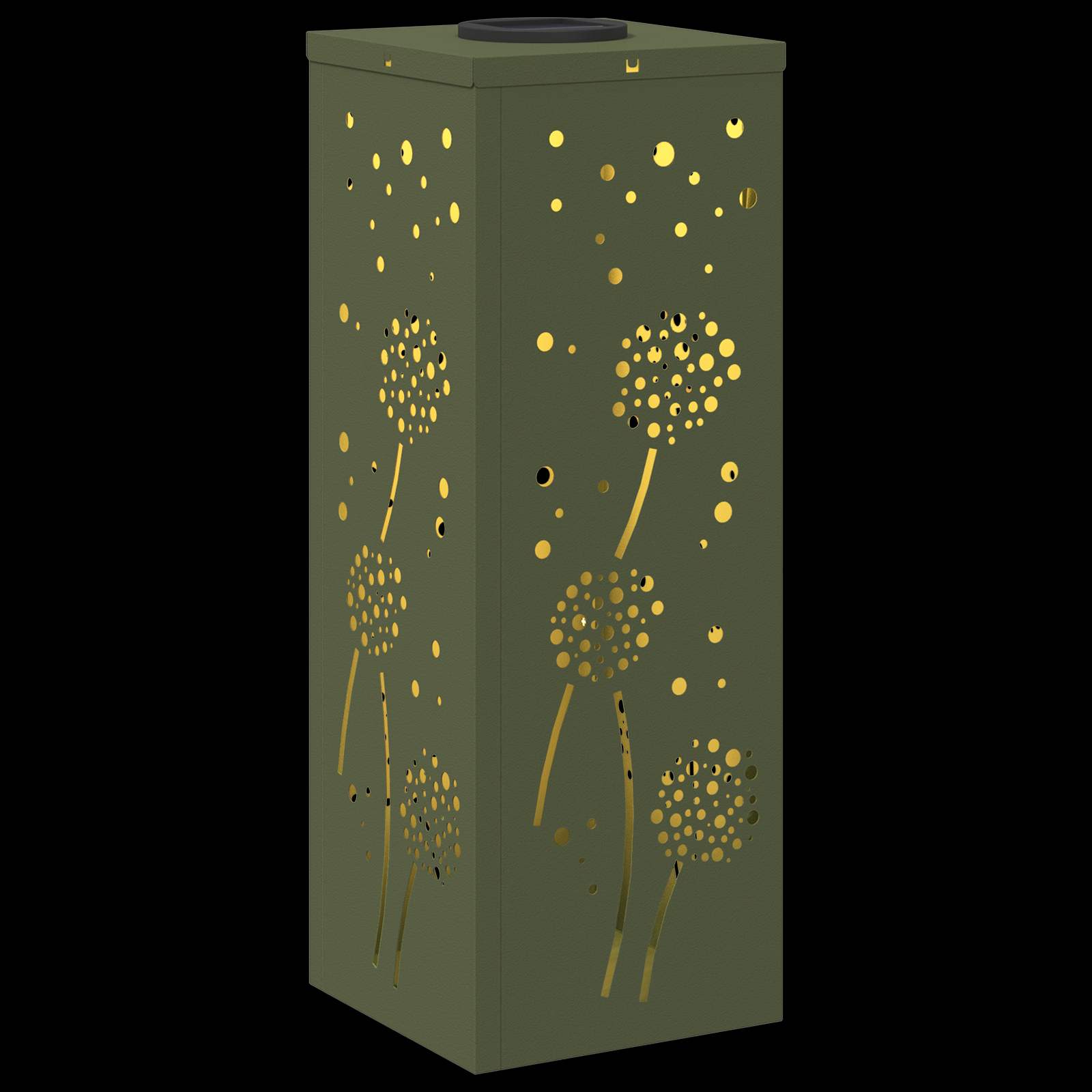 Solar LED Weg Licht 2 stk. Warmes Weiß 18 x 18 x 50 cm