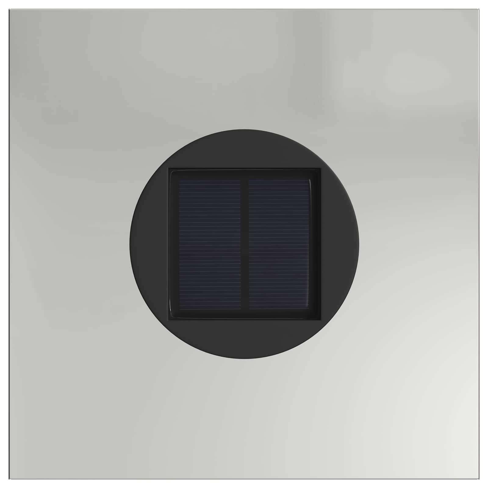 Solar LED Weg Licht 2 stk. Warmes Weiß 18 x 18 x 50 cm