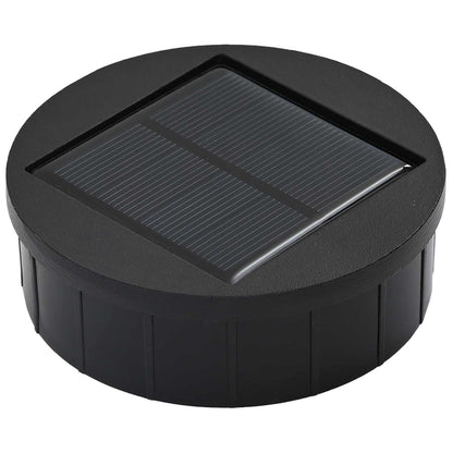 Solar LED Weg Licht 2 stk. Warmes Weiß 18 x 18 x 80 cm