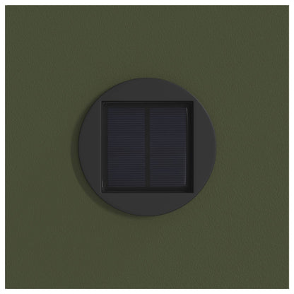 Solar LED Weg Licht 2 stk. Warmes Weiß 18 x 18 x 50 cm