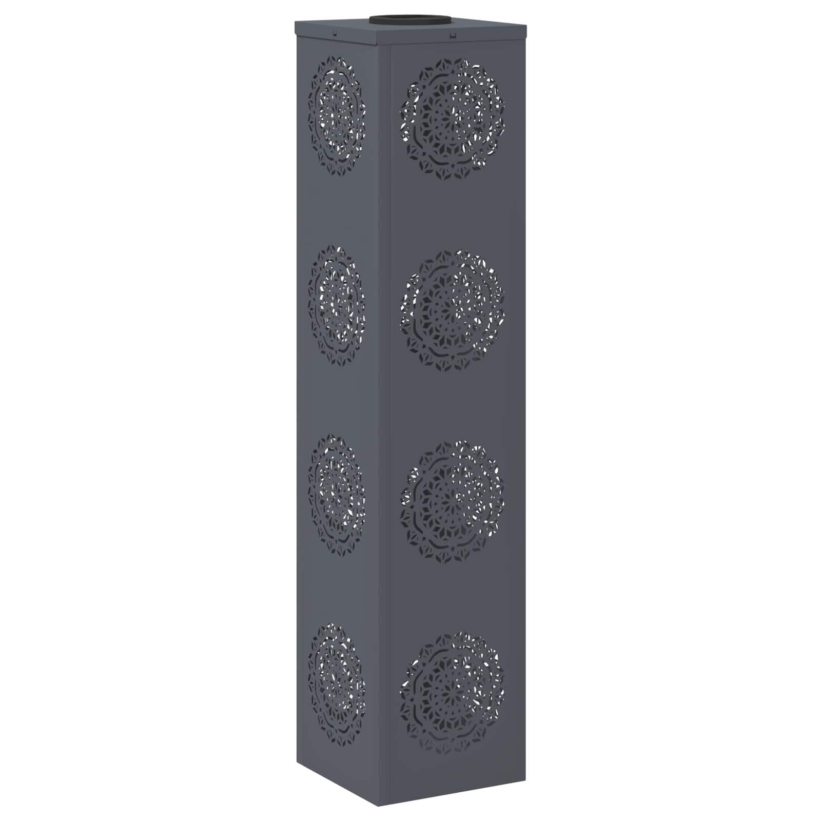 Solar LED Weg Licht 2 stk. Warmes Weiß 18 x 18 x 80 cm
