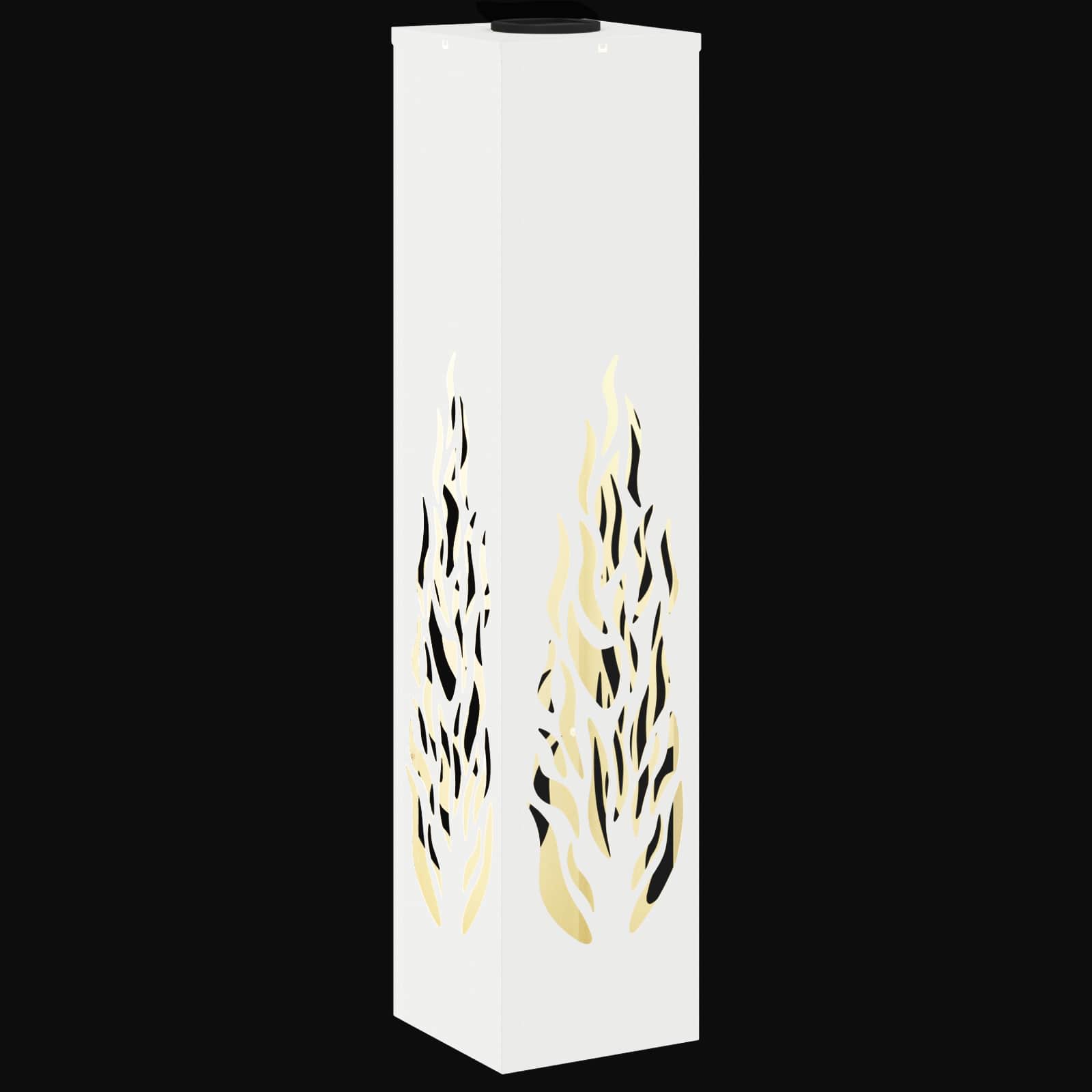Solar LED Weg Licht 2 stk. Warmes Weiß 18 x 18 x 80 cm