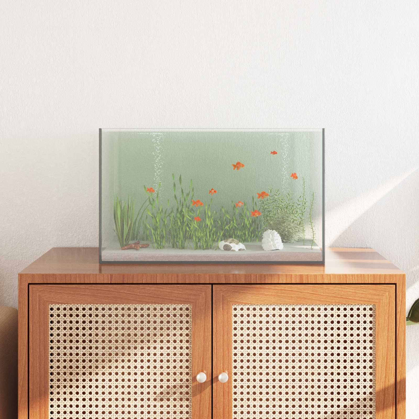Aquarium mit Speicher Transparent 50 x 30 x 30 cm Glas