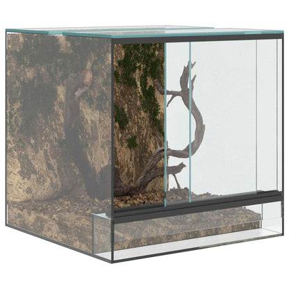 Terrarium mit Speicher Transparent 30 x 30 x 30 cm Glas