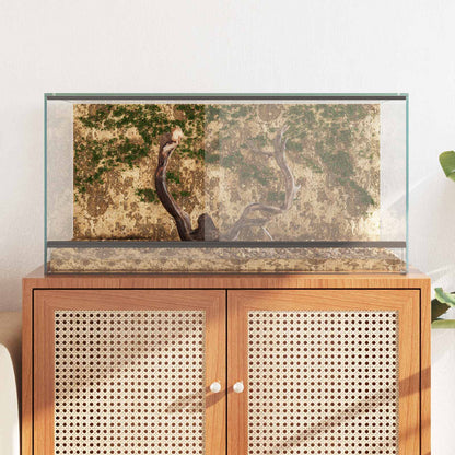 Terrarium mit Speicher Transparent 80 x 40 x 40 cm Glas
