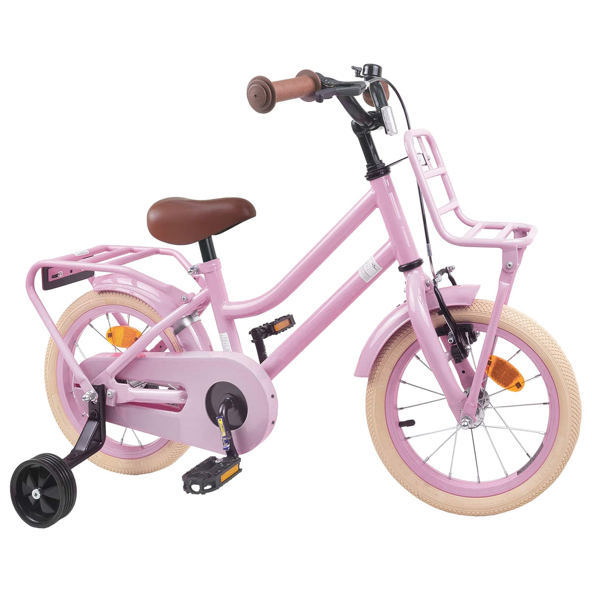 Kinderfahrrad 14 Zoll for 3-5 Years Old Hellrosa