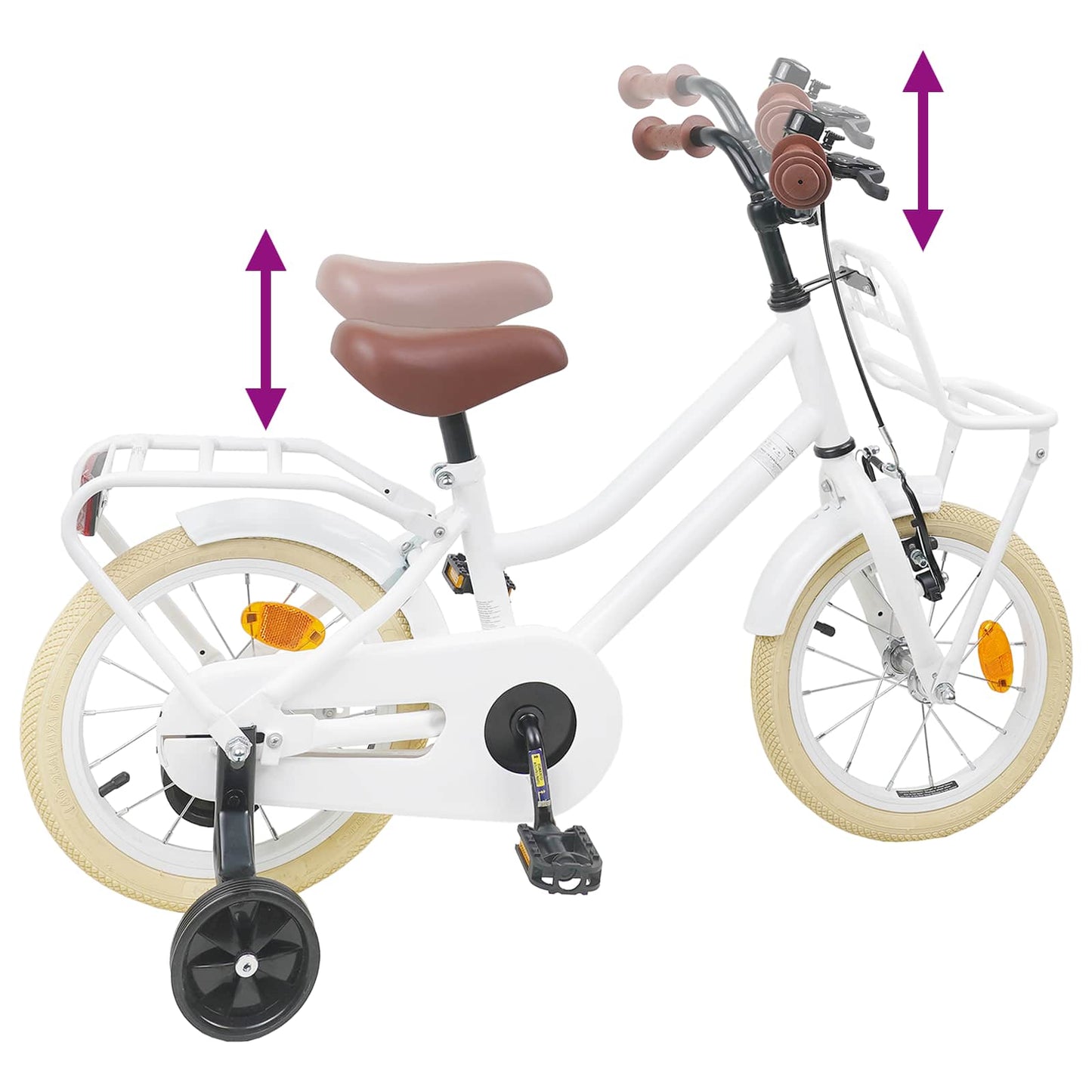 Kinderfahrrad 14 Zoll for 3-5 Years Old Weiß