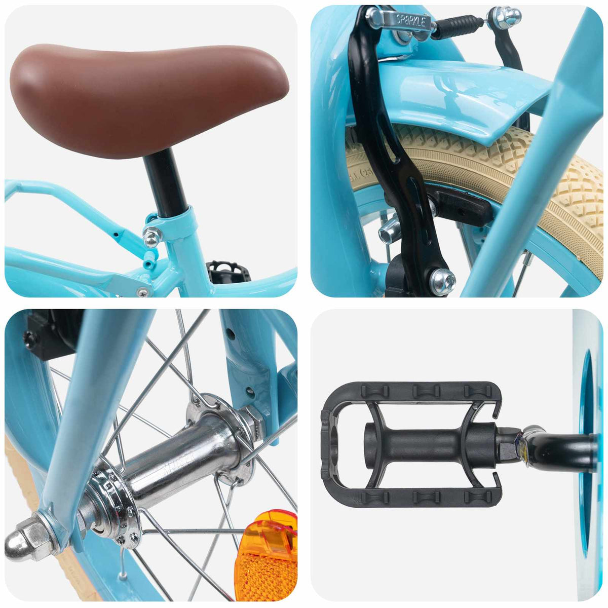 Kinderfahrrad 14 Zoll for 3-5 Years Old Himmelblau