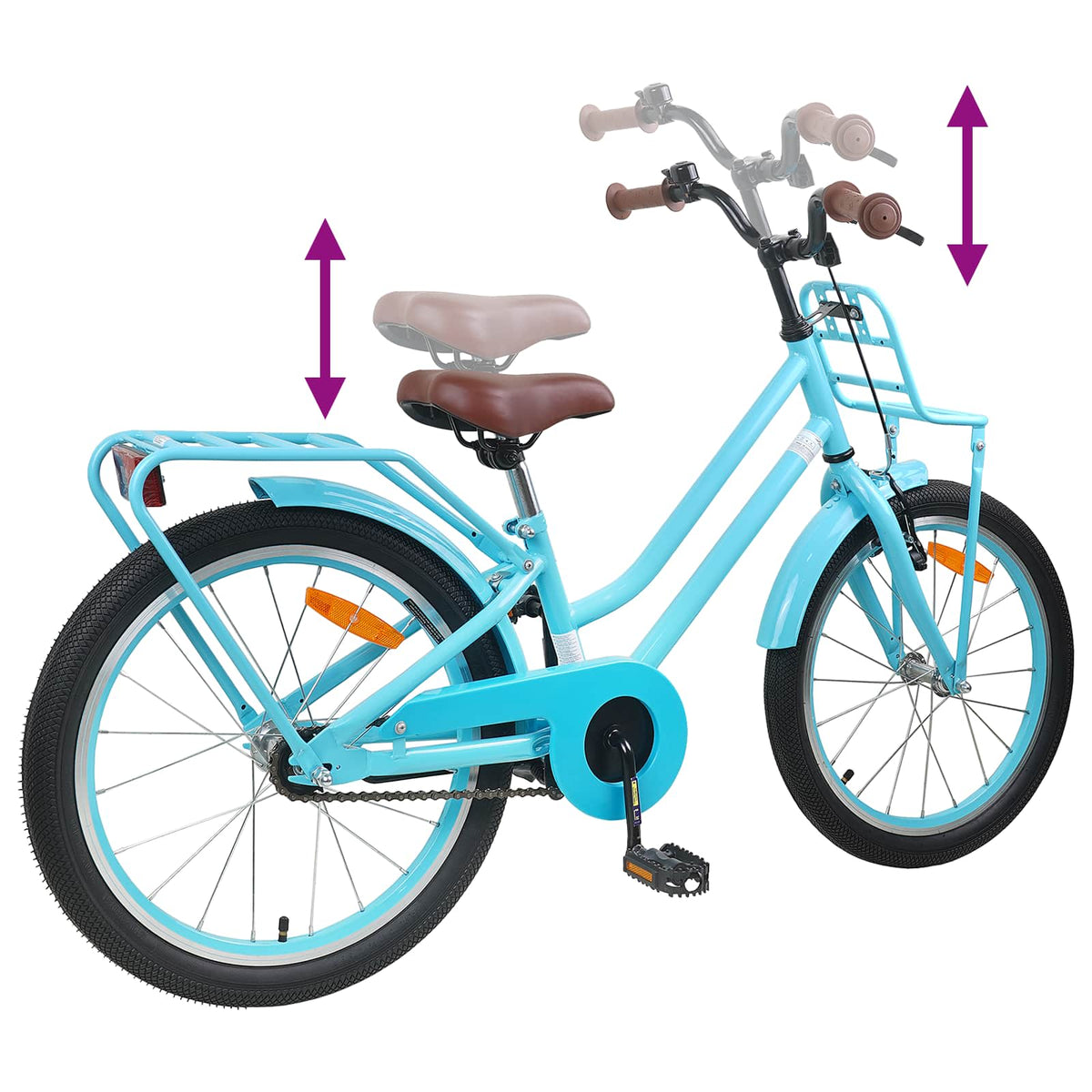 Kinderfahrrad 18 Zoll for 5-7 Years Old Himmelblau