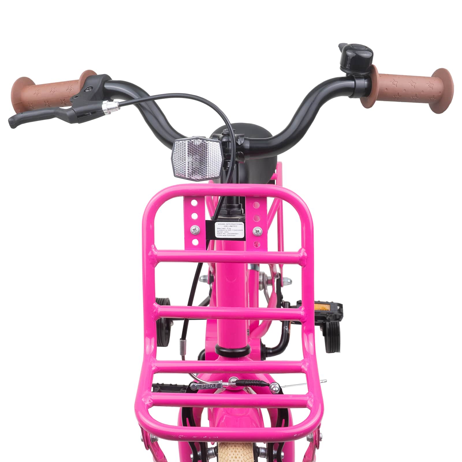 Kinderfahrrad 12 Zoll for 2 to 4 years old Dunkelrosa