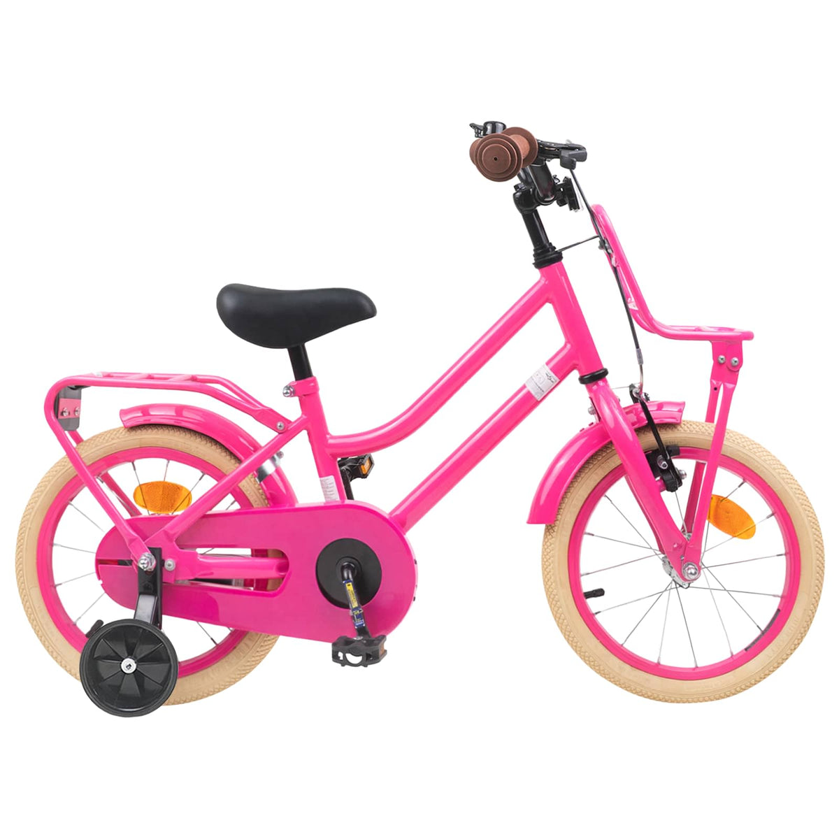 Kinderfahrrad 14 Zoll for 3-5 Years Old Dunkelrosa