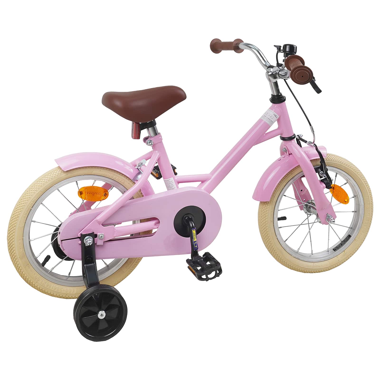 Kinderfahrrad 14 Zoll for 3-5 Years Old Hellrosa