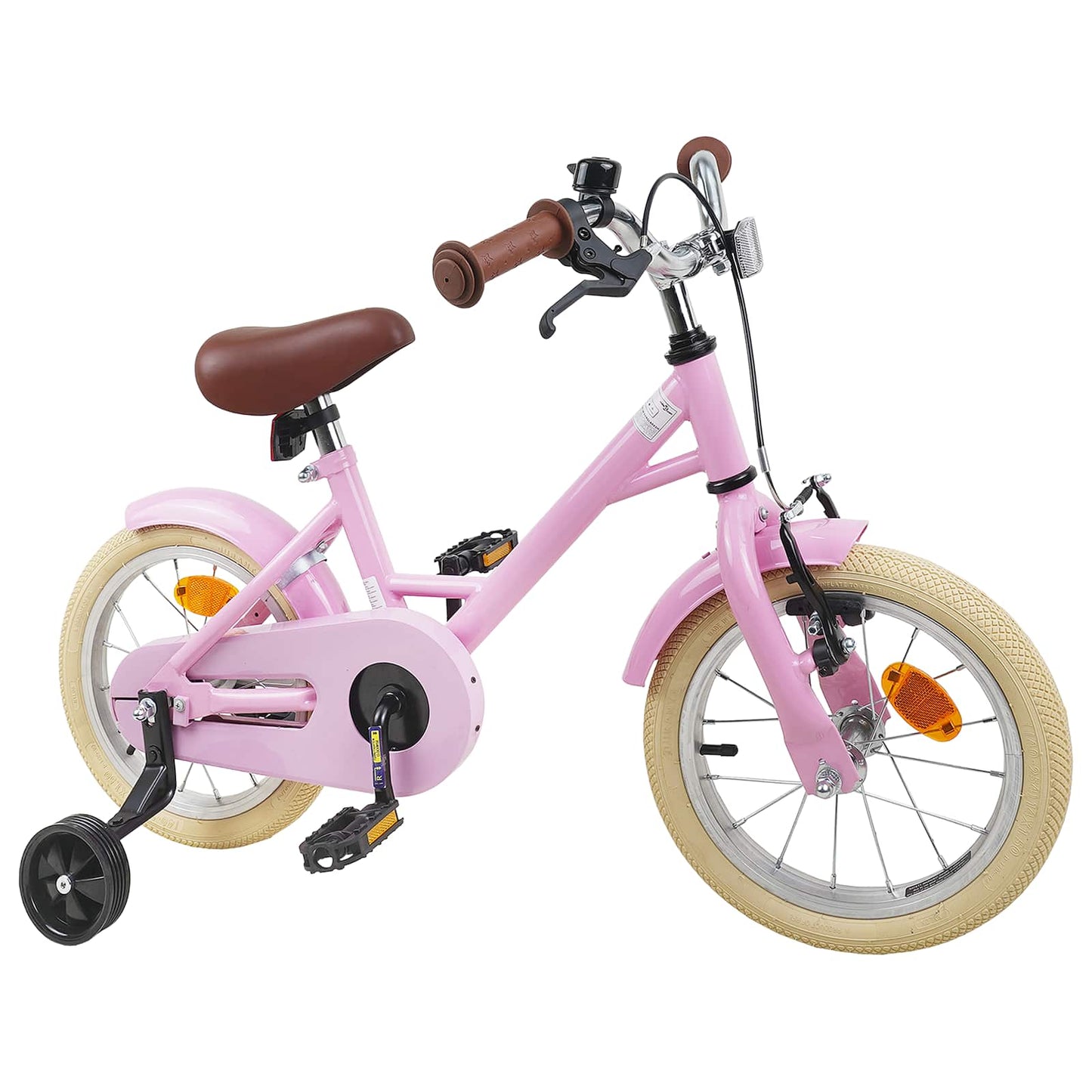 Kinderfahrrad 16 Zoll for 4-6 Years Old Hellrosa