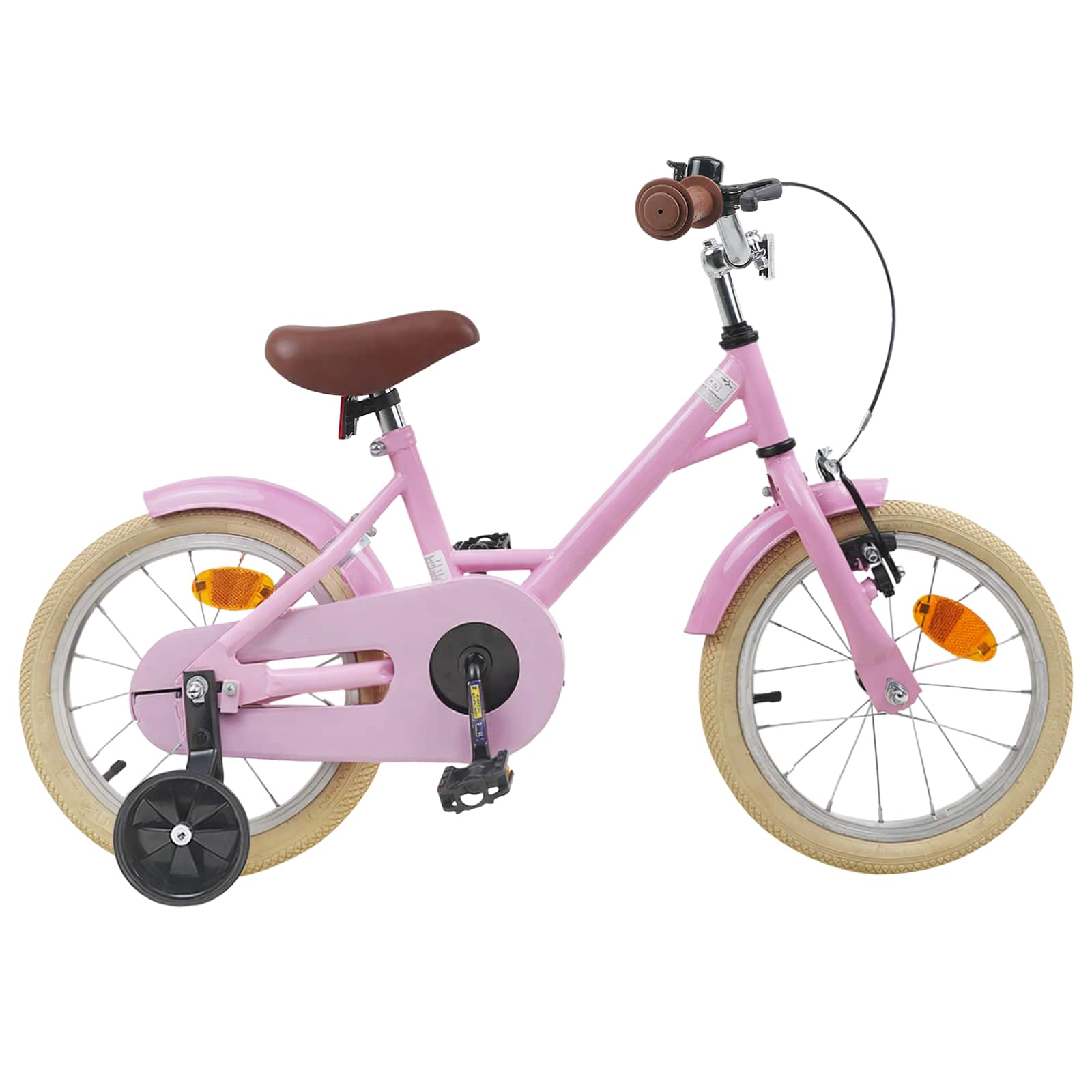 Kinderfahrrad 16 Zoll for 4-6 Years Old Hellrosa
