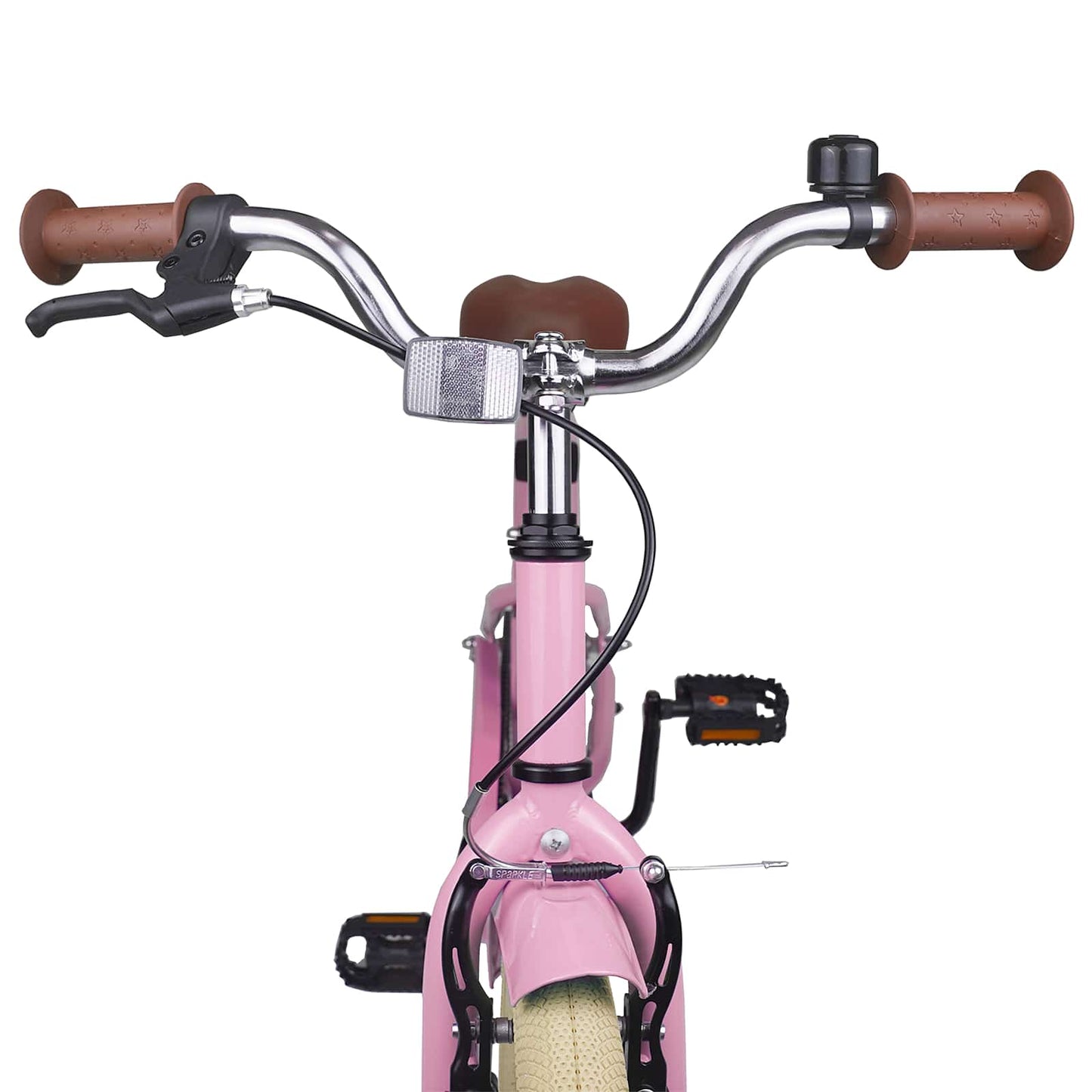 Kinderfahrrad 18 Zoll for 5-7 Years Old Hellrosa
