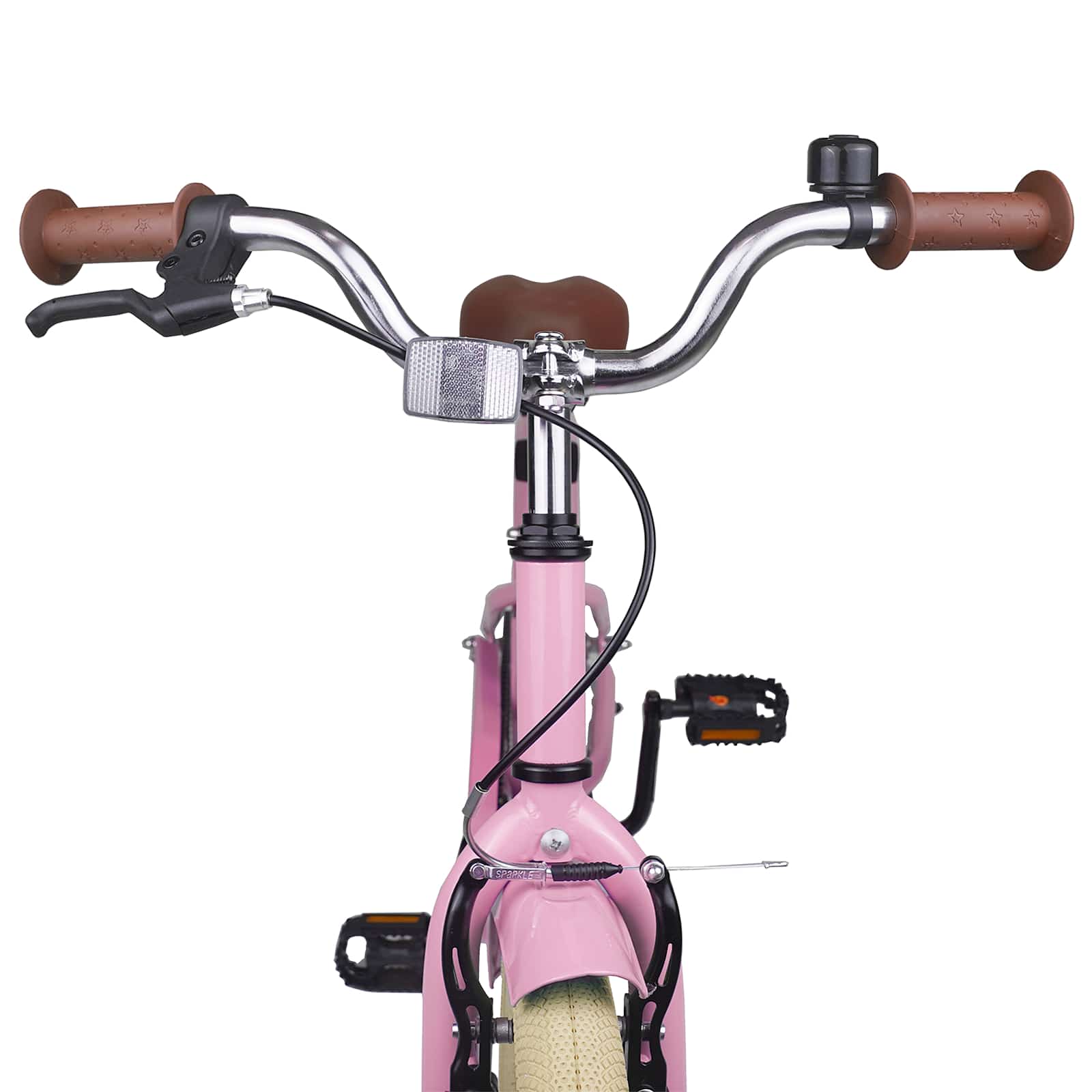 Kinderfahrrad 18 Zoll for 5-7 Years Old Hellrosa