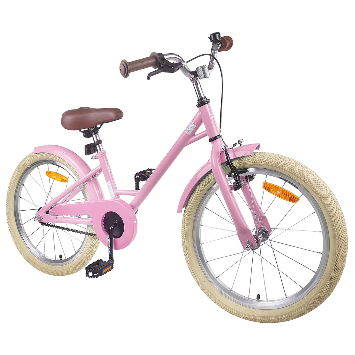 Kinderfahrrad 18 Zoll for 5-7 Years Old Hellrosa