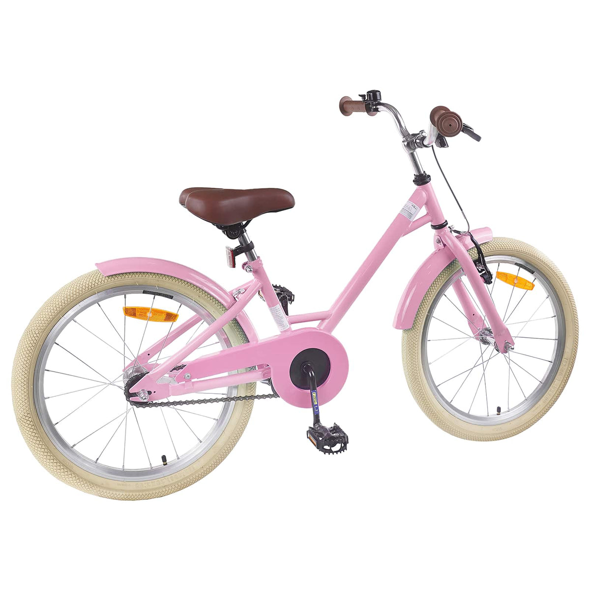 Kinderfahrrad 18 Zoll for 5-7 Years Old Hellrosa