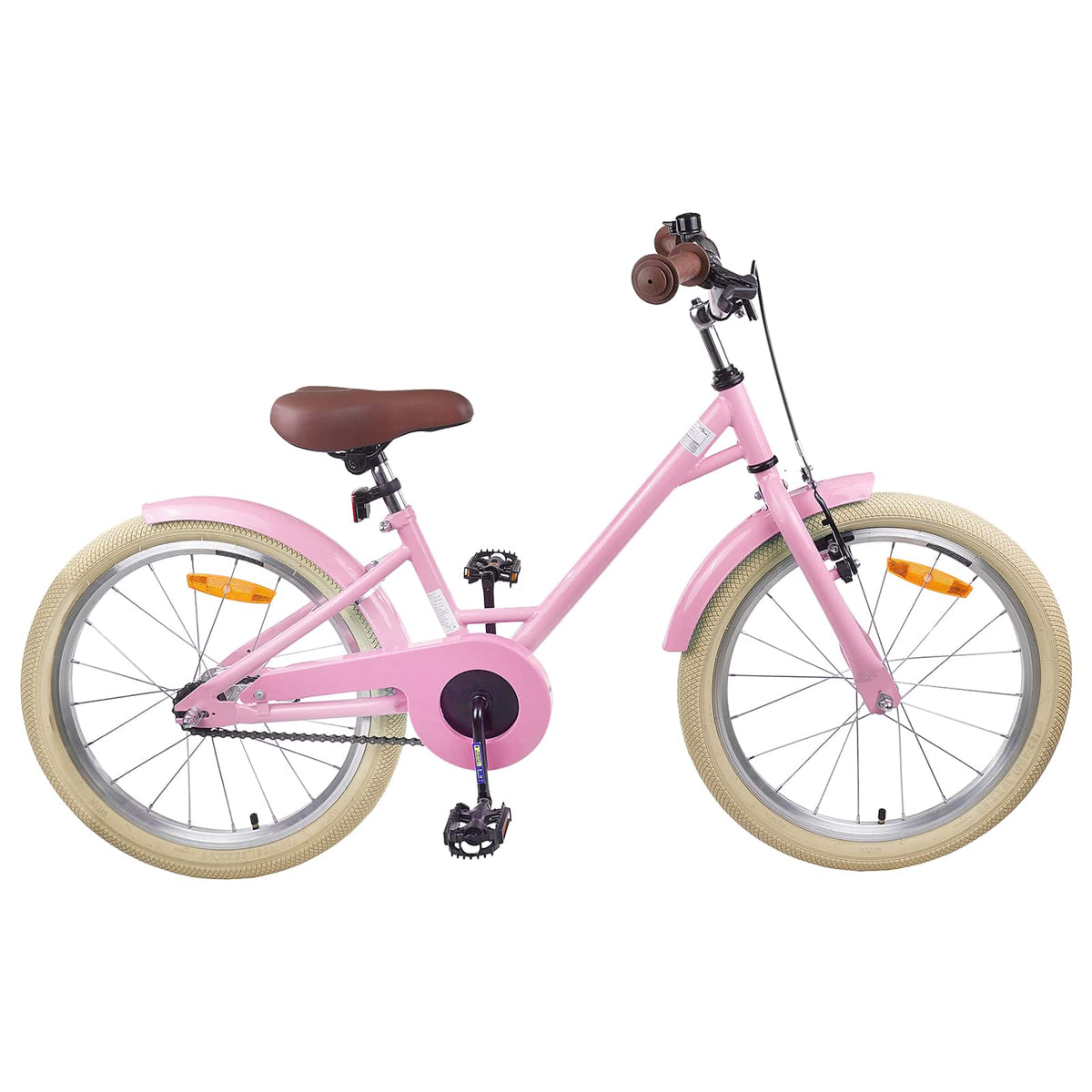Kinderfahrrad 18 Zoll for 5-7 Years Old Hellrosa