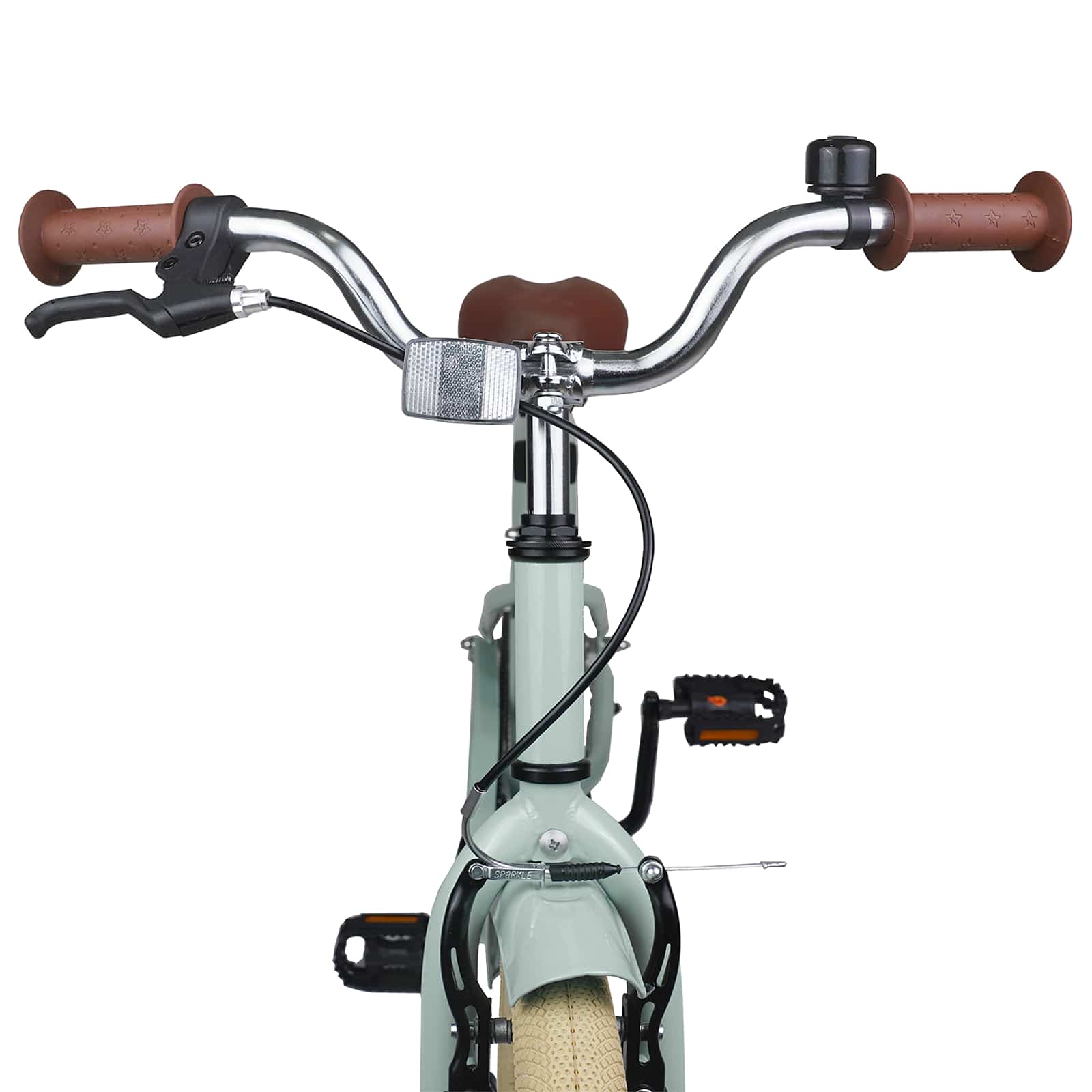 Kinderfahrrad 18 Zoll for 5-7 Years Old Hellgrün