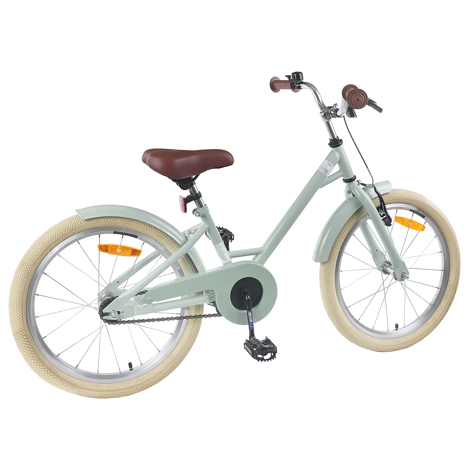 Kinderfahrrad 18 Zoll for 5-7 Years Old Hellgrün