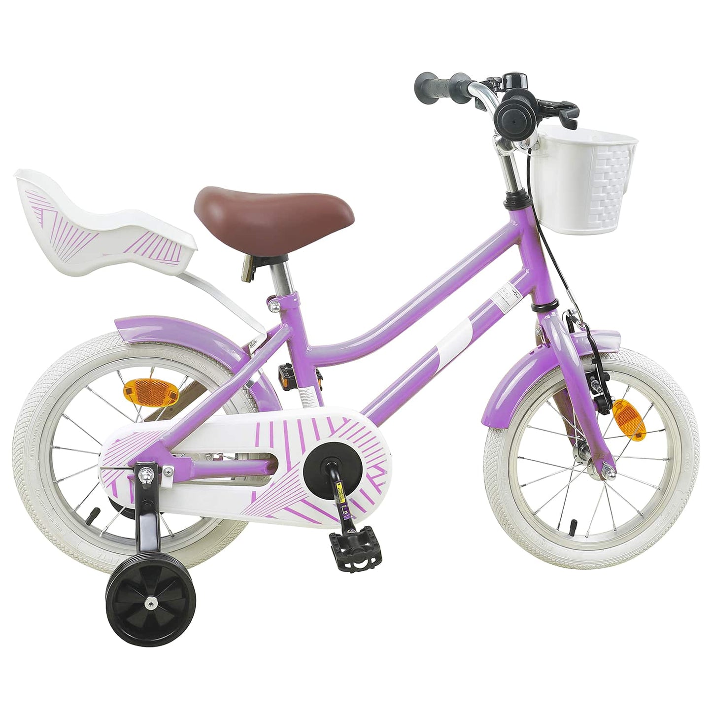Kinderfahrrad 12 Zoll für 2-4 Jahre alt Lila