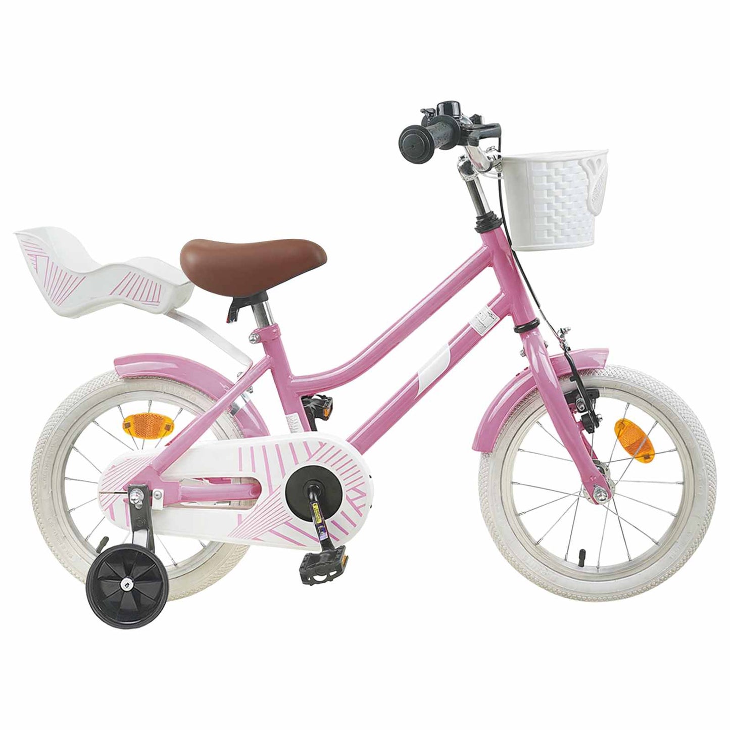 Kinderfahrrad 12 Zoll für 2-4 Jahre alt Hellrosa